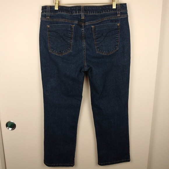 DKNY Jeans Women's Plus Size 16 Blue Denim Straight Leg - Picture 2 of 8